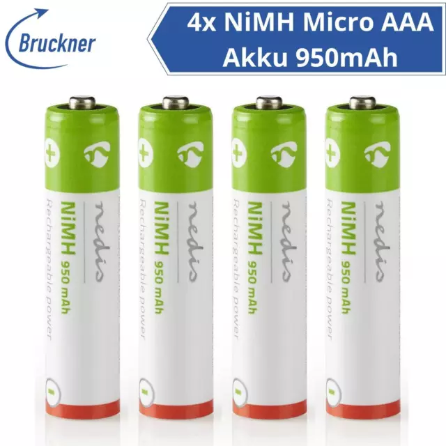 4x NiMH Akku 950mAh Wiederaufladbar Batterie AAA MICRO Telefon Gigaset Spielzeug