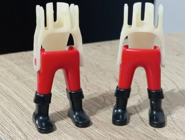 Lot De 2 Jambes Rouges PLAYMOBIL Pour Soldats/Pirates - Pièces Détachées Occasion