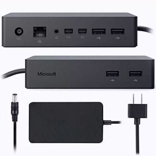 Microsoft 1661 Surface Dock | Compatible with Pro 3/4/5/6/7 + Authentic Adapter