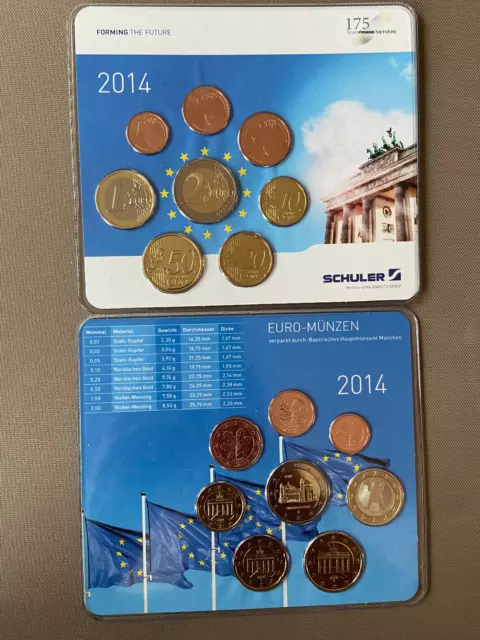 Deutschland Euro KMS 2014 D - Schuler 2014 Kursmünzensatz rar nur 500 Stück