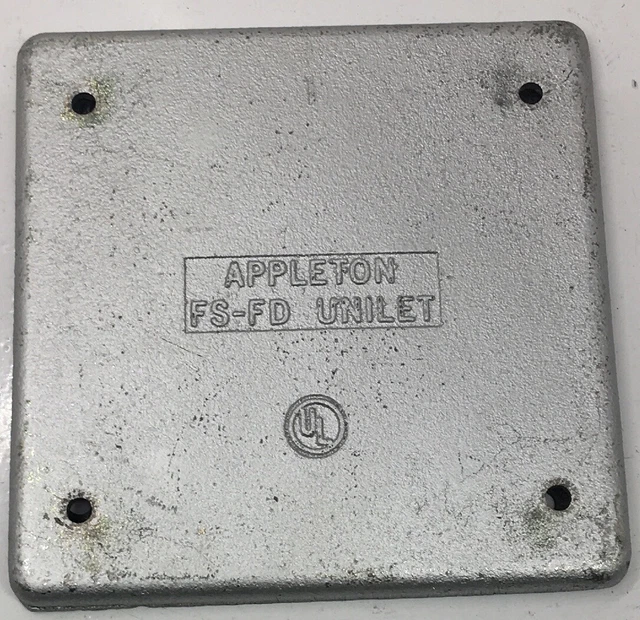 Fsk-2B-Cm Appleton No Screws Flat 2 Gang Cast Malleable Iron Zinc Box Mounting H