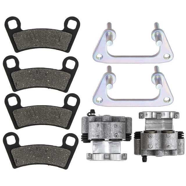 Front Left Right Brake Caliper Pad Set Pair for Polaris RZR S 800 2009-2014