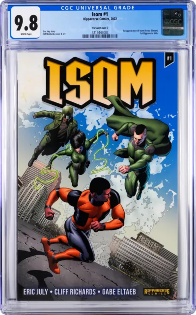 Isom #1 CGC 9.8 NM/MT White Pages Variant Cover C- Rippaverse Comics