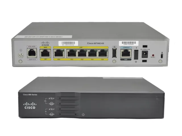 Cisco 867VAE-K9 V01 860 Series Router