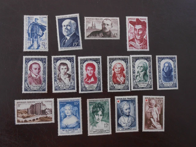 France 1952 Année Complète Timbres Neufs – Collection ISB 1952 Déclinaison Complète, Timbres Authentiques Pour Philatélistes