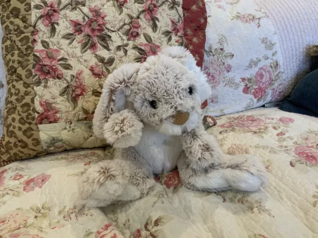 Melissa & Doug Brown Burrow Bunny Floppy Ear Rabbit Plush Stuffed Animal Toy 9”