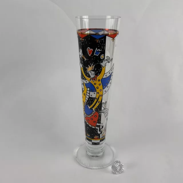 RITZENHOFF Tall Pilsner Beer Glass Flute MICHAL SHALEV 9.25" 12 oz