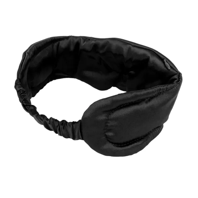 (Black)Smart Sleep Eye Patch HiFi Stereo Volume Control Fast Transmission Silk