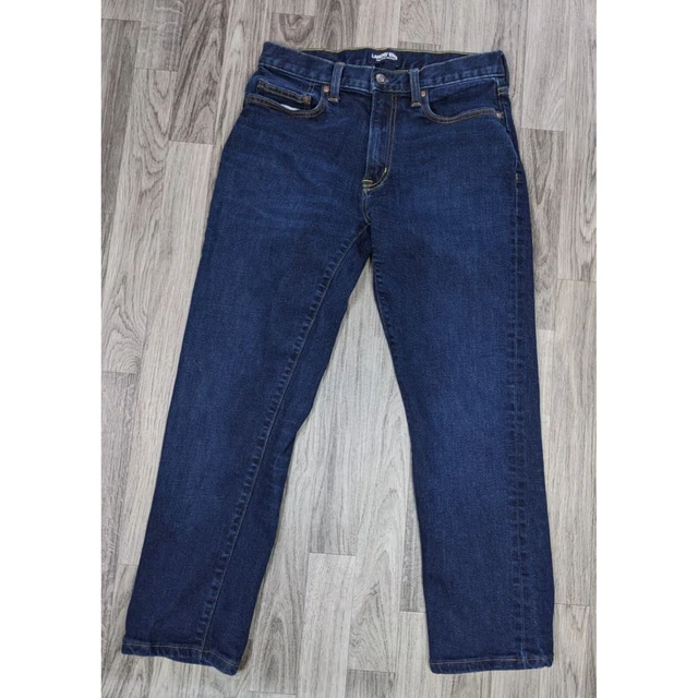Lands End Womens Size 30 Straight Fit Square Rigger Denim Blue Jeans