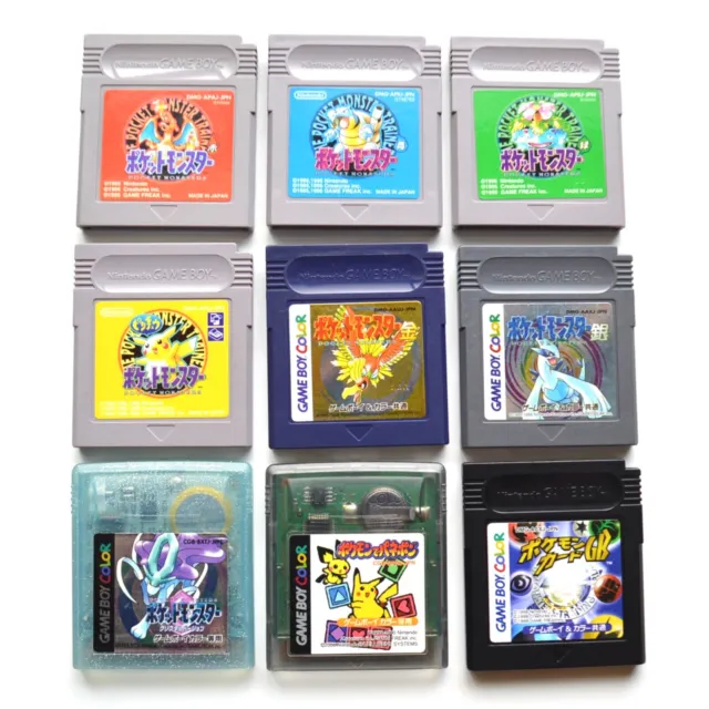 Pokemon 9 Game SET ~ Nintendo Game Boy Color ~ Japan
