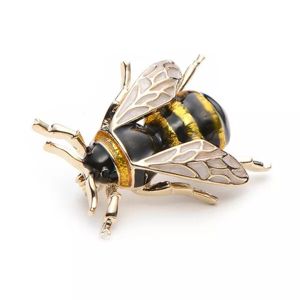 Wedding Animal Bee Crystal Pearl Enamel Brooch Pin Women Jewelry Gifts