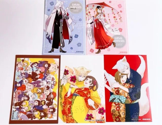 Kamisama Kiss Postcard Set - 2024 Pop Up Shop Complete 5 Pc Set - Tomoe Nanami