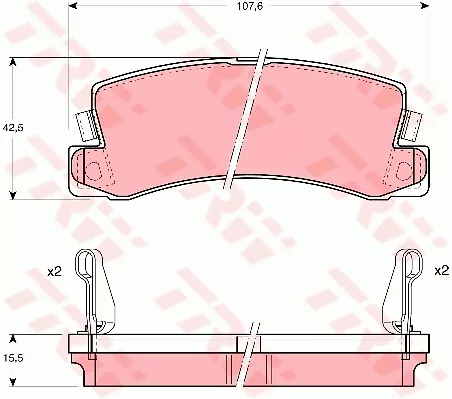 Der Bremsbelagsatz, Die Scheibenbremse Für Toyota Holden Lexus Camry V2 3S Fe 2