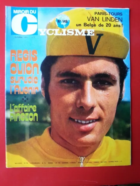 1971 miroir du cyclisme n°148 PARIS TOURS VAN LINDEN OVION PINGEON PARIS BREST