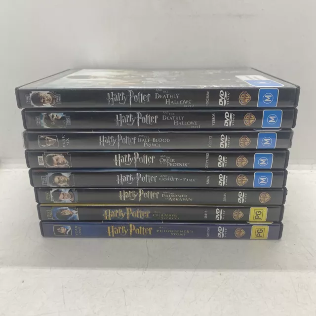 Harry Potter Complete 8 Movies Collection Years 1 - 7 DVD Free Postage AU Seller