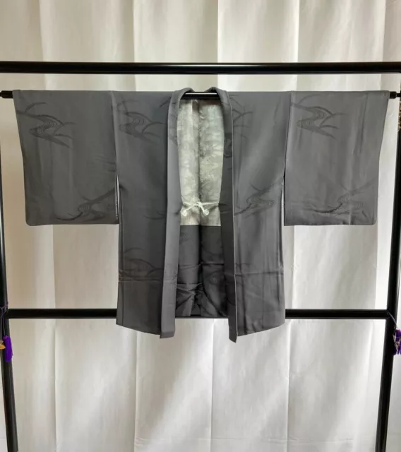 Vintage Japanese Haori Jacket - Antique Haori Silk Kimono Jacket