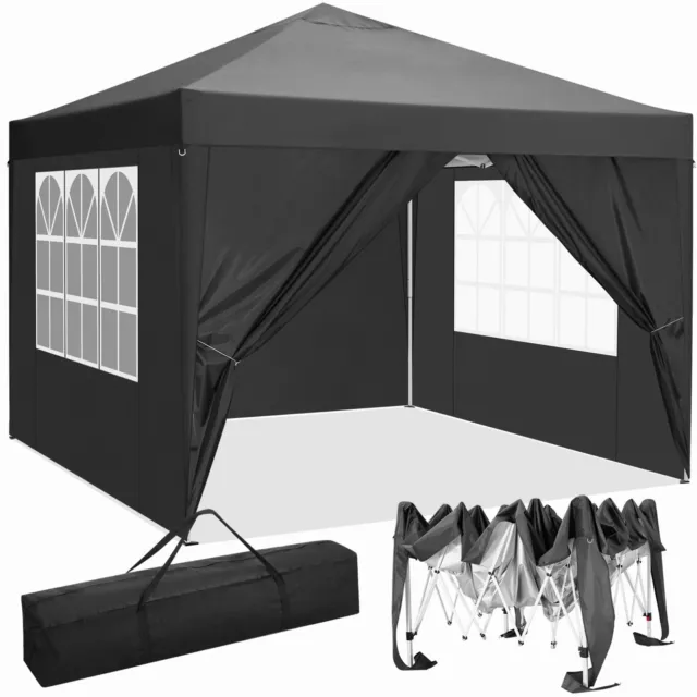 Pavillon 3x3m Faltpavillon Gartenzelt Partyzelt Festzelt Pop Up Wasserdicht Zelt