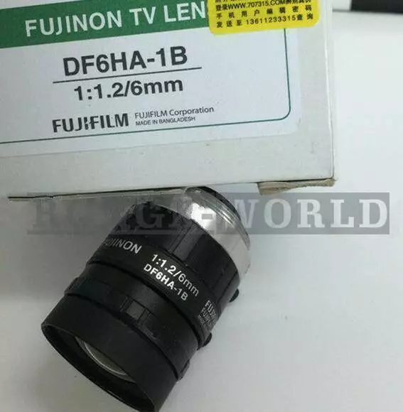 ONE New Fujinon DF6HA-1B industrial camera lens 6mm fixed focus