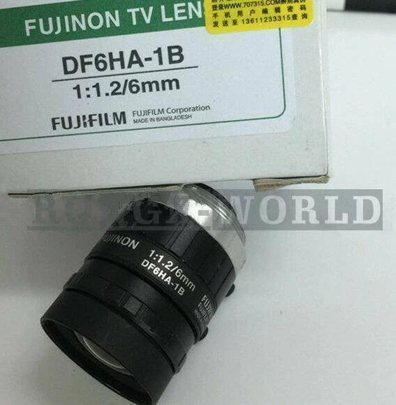 ONE New Fujinon DF6HA-1B industrial camera lens 6mm fixed focus