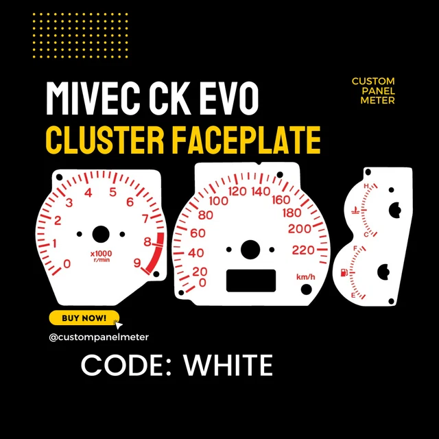 CUSTOM SPEEDOMETER INSTRUMENT Cluster Gauge Faceplate For Mitsubishi