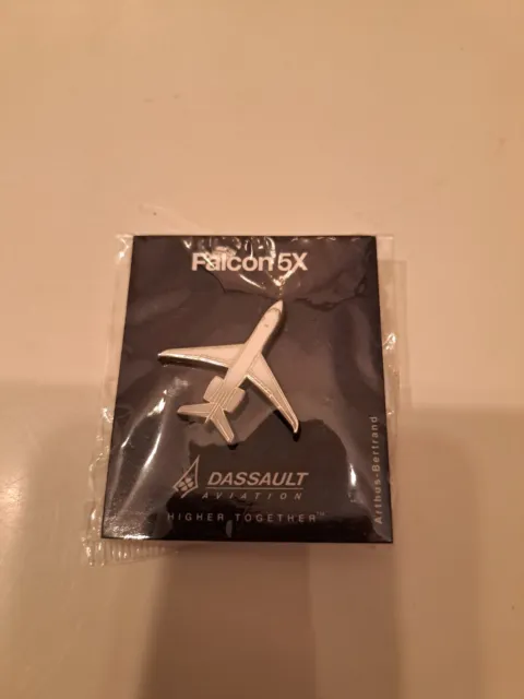 Dassault Falcon 5X Jet Model Tie Pin