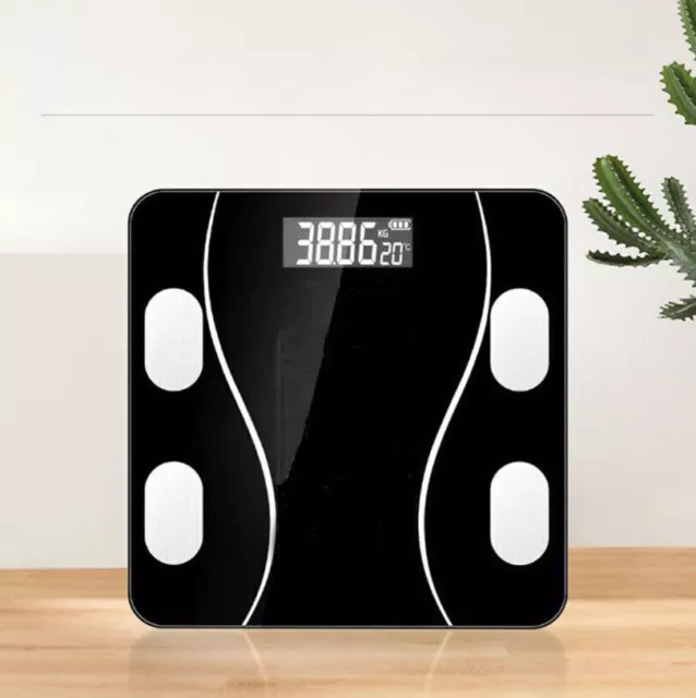 Digital Bathroom Scales Weighing Bluetooth Smart Body Fat BMI Monitor 180KG UK