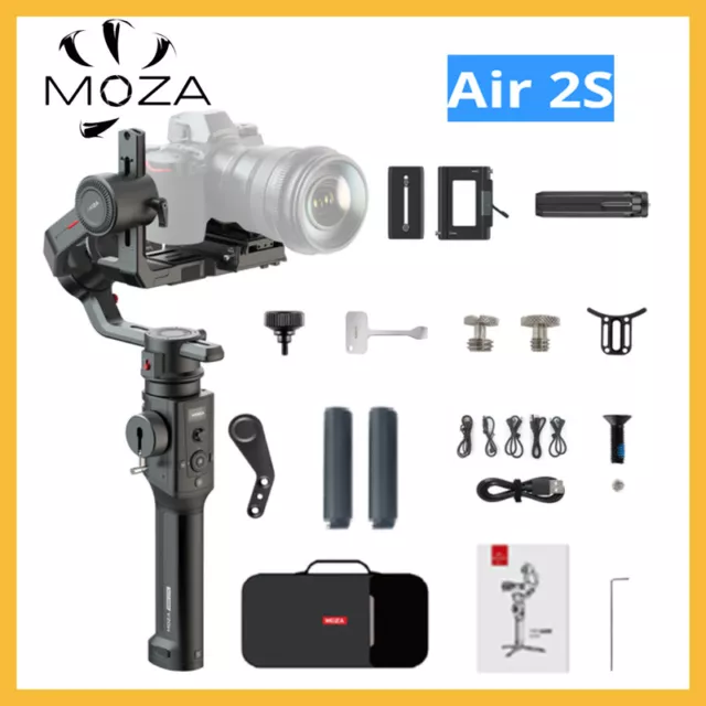 MOZA Air 2S 3-Axis Camera Gimbal Stabilizer Smart Micro Handwheel 4.2Kg Payload