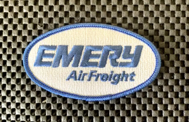 EMERY AIR FREIGHT EMBROIDERED SEW ON PATCH OPEN 1946~2001 FREIGHT 4 x 2 1/4" NOS