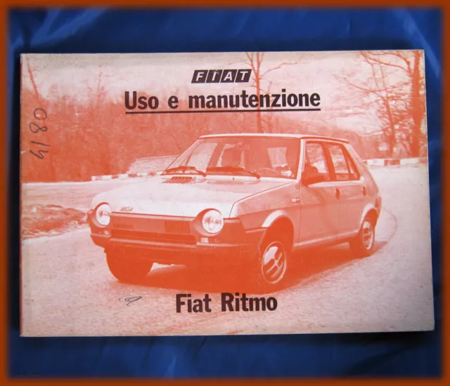 Fiat Ritmo - Libretto Uso E Manutenzione Auto D'epoca