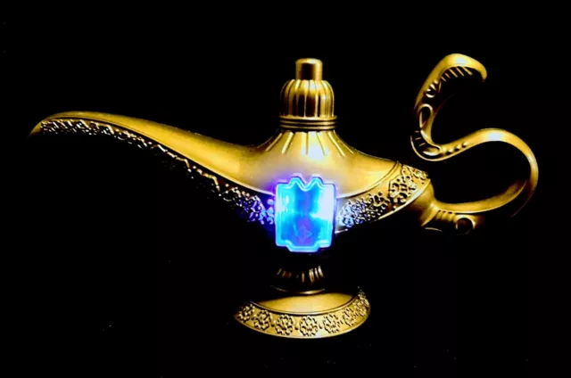 🪔 Rare Walt Disney Store Aladdin Twist Light Up Magic Fortune Genie Lamp 🎁