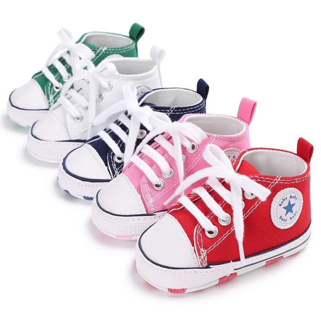 Newborn Baby Boy Girl Pram Shoes Infant Sneakers Toddler Pre Walker Trainers