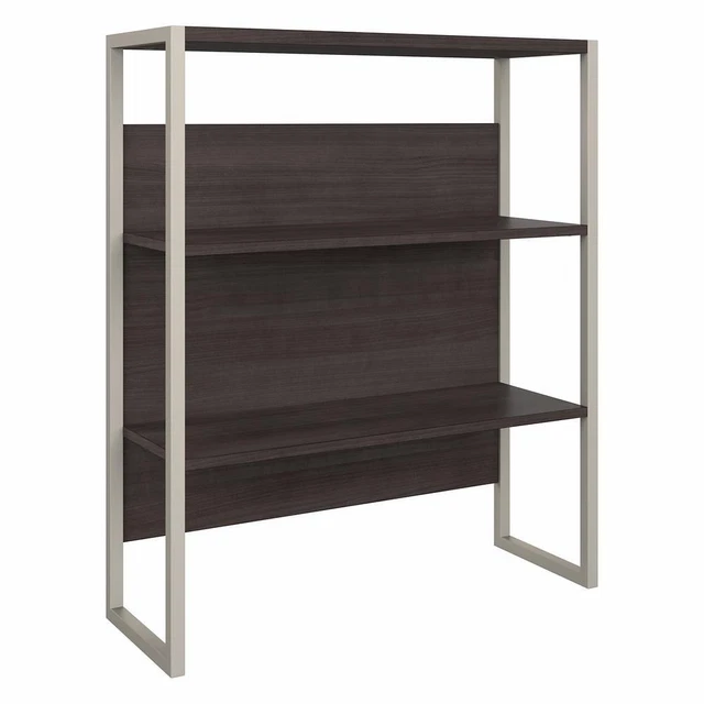 Bush Business Furniture Hybrid 36W Bookcase Hutch - Storm Gray