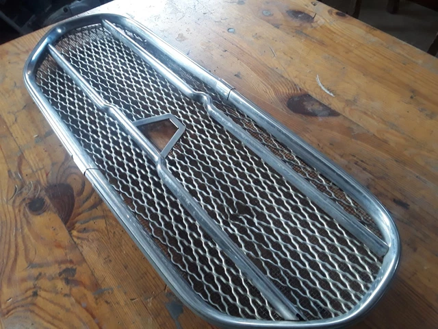 Calandre Et Mascotte GH Inox Pour Citroën Ami 6 - Pièce Rare Classique, Très Bon état D'époque, Neuf