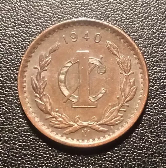 1940 Mexico One Centavos Coin