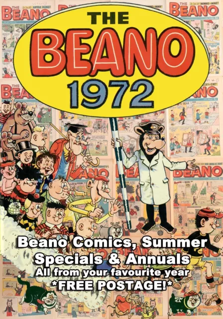 Beano Comics, Annuals & Summer Special from 1972 #1537 - 1589 Choose your Issue
