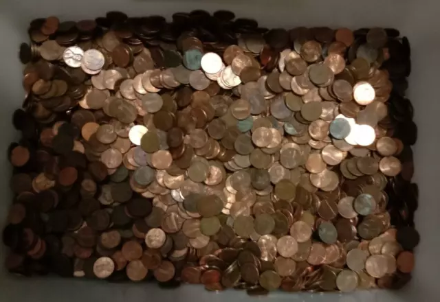 4.8 kilos USA 1 Cent Pennies Bulk Lot IDEAL FOR PENNY PRESS or Collectors