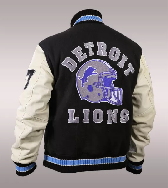 Beverly Hills Cop Eddie Murphy Axel Foley Detroit Lions Varsity Letterman Jacket 2