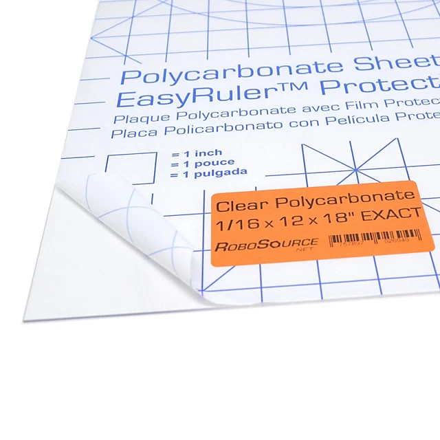 Clear Plastic Sheet 12"X 18" X 0.0625" (1/16...