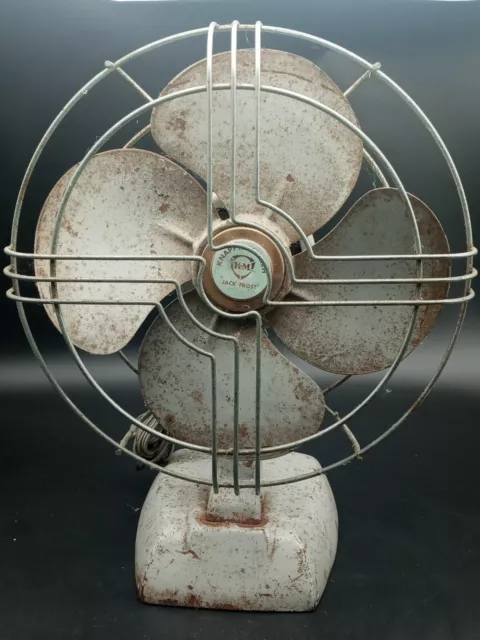 1940s Fan KNAPP-MONARCH CO. 11” “ Jack Frost" Model 2-516  Works - Needs Repairs