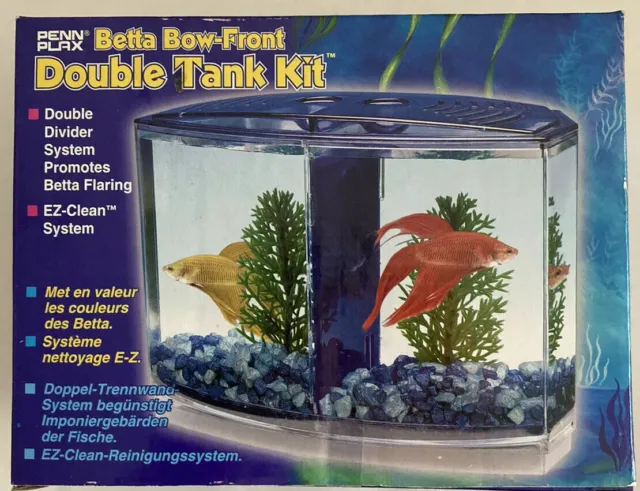 Betta Bow-Front Double Tank Kit New