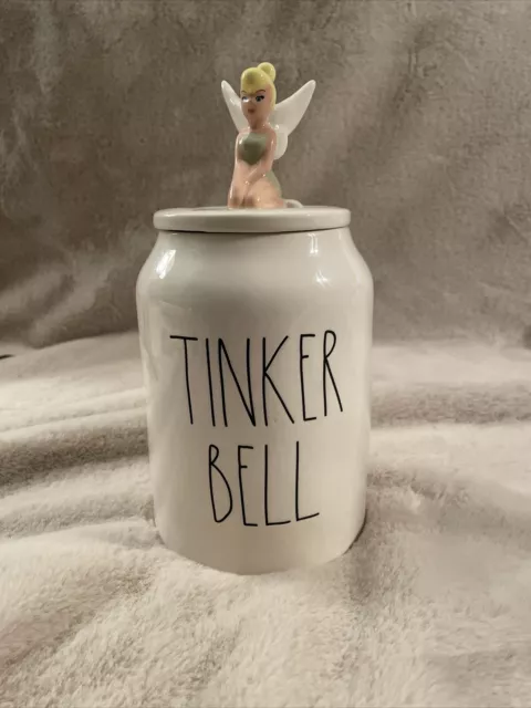 Rae Dunn Disney TINKER BELL Ceramic Canister Jar NEW