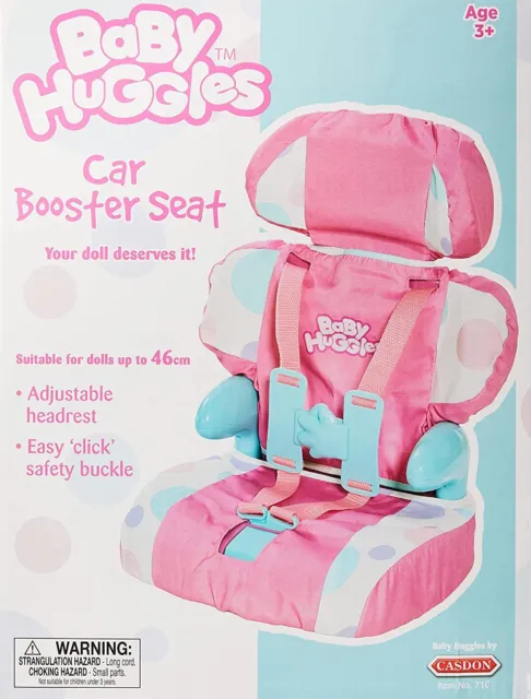 Casdon Car Booster Seat  Pink Dolls Car Booster Seat For Children Aged 3  Sui
