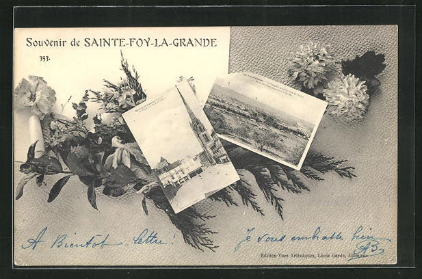 CPA Sainte-Foy-La-Grande, la Place de la Mairie