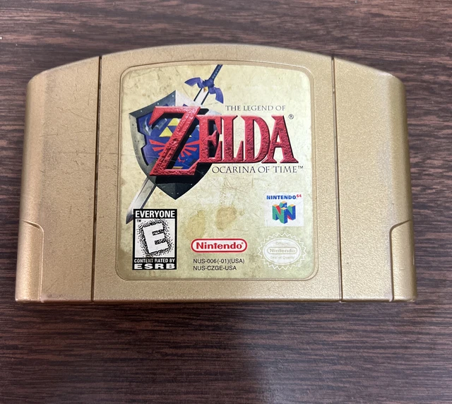 THE LEGEND OF Zelda Ocarina of Time N64 Gold Collectors Edition