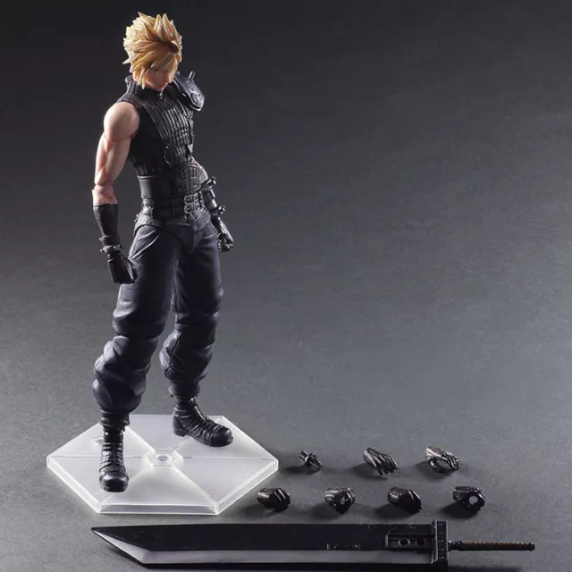 Play Arts Kai Final Fantasy VII Remake Cloud Strife PVC Action Figure New