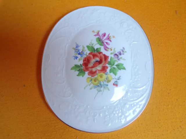 Meissen Schwerter Wandplatte Wandbild  Blumenbukett reich 1.Wahl selten top!