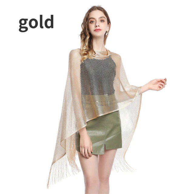 Cape Dentelle Florale Pour Femmes - Châle Rétro élégant Pour Mariage, Soirée - Taille Unique