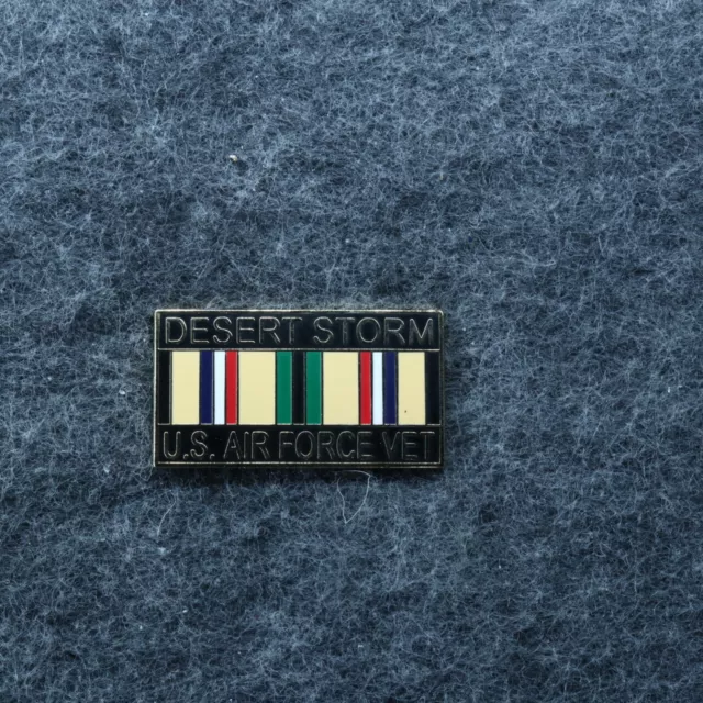 Military Hat Pin: U.S. Air Force Desert Storm Vet Ribbon [1-1/4"]