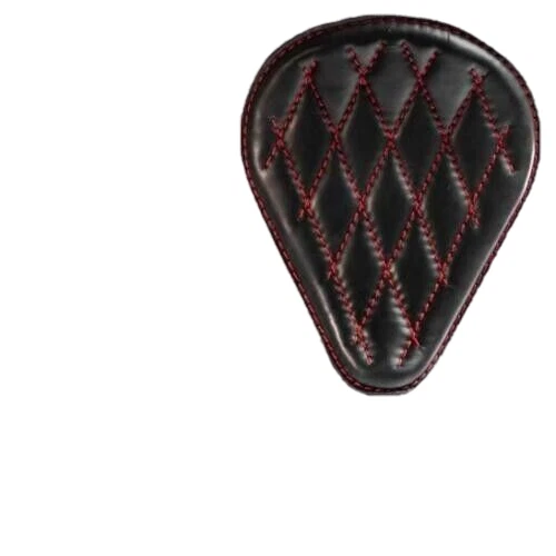 Bobber Chopper Saddle solo seat on frame Harley Sportster 04-20 black & red
