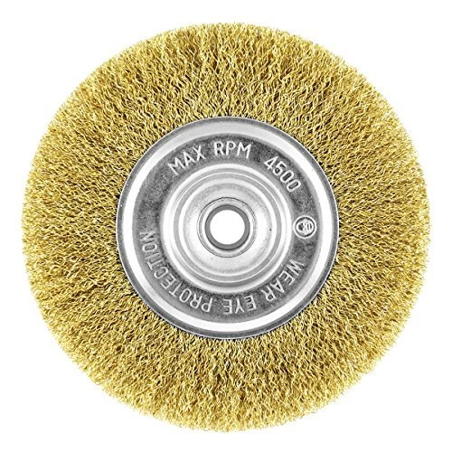 2160447 6" Brass Coarse Wire Wheel Wire Brush Recyclabl
